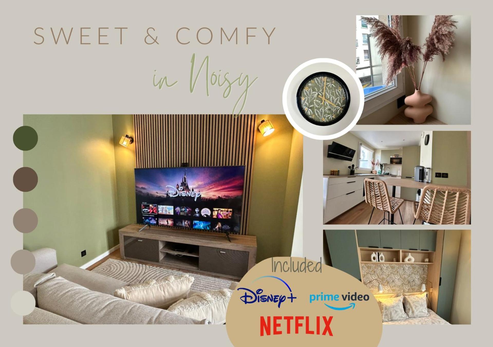 נואזי-לה-גראן Sweet And Comfy In Hyper City Center With Netflix, Prime And Disney Plus Included מראה חיצוני תמונה